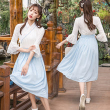 Load image into Gallery viewer, hanfu women hanfu dress cosplay chinese dress cheongsam chinese traditional dress qipao summer cheongsam skirt short sleeve