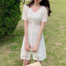 Load image into Gallery viewer, jurken zomer 2020 Summer Knitted bodycon dress Women sexy Evening Party Dress Elegant Vestidos kobieta sukienka robe femme