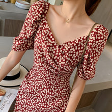 Load image into Gallery viewer, jurken zomer 2021 summer dress Elegant maxi Dress cherries Print Dresses Vestidos robe femme sukienki letnie Boho Beach Dress