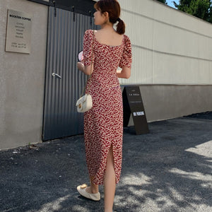 jurken zomer 2021 summer dress Elegant maxi Dress cherries Print Dresses Vestidos robe femme sukienki letnie Boho Beach Dress