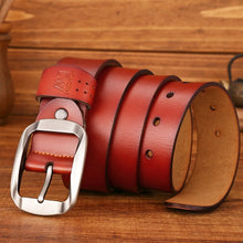 Load image into Gallery viewer, men high quality genuine leather belt luxury designer belts men cowskin fashion Strap male Jeans for man cowboy free shipping