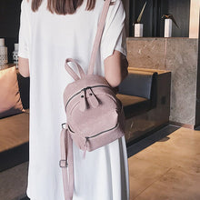 Load image into Gallery viewer, novas mulheres mochila qualidade macio couro do plutônio mochilas de viagem multi-função back-pack mini marca meninas faculdade