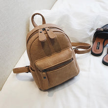 Load image into Gallery viewer, novas mulheres mochila qualidade macio couro do plutônio mochilas de viagem multi-função back-pack mini marca meninas faculdade