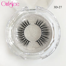 Load image into Gallery viewer, Natural Mink Eyelashes 3D Mink Lashes Long Thick False Lashes Dramatic Volume Eyelash Extension Girlglee Hand Made Makeup Lashes