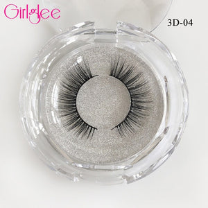 Natural Mink Eyelashes 3D Mink Lashes Long Thick False Lashes Dramatic Volume Eyelash Extension Girlglee Hand Made Makeup Lashes