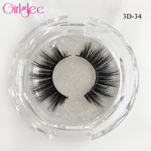 Load image into Gallery viewer, Natural Mink Eyelashes 3D Mink Lashes Long Thick False Lashes Dramatic Volume Eyelash Extension Girlglee Hand Made Makeup Lashes