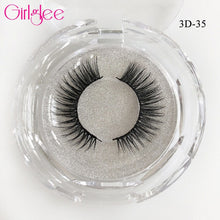 Load image into Gallery viewer, Natural Mink Eyelashes 3D Mink Lashes Long Thick False Lashes Dramatic Volume Eyelash Extension Girlglee Hand Made Makeup Lashes