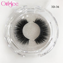 Load image into Gallery viewer, Natural Mink Eyelashes 3D Mink Lashes Long Thick False Lashes Dramatic Volume Eyelash Extension Girlglee Hand Made Makeup Lashes