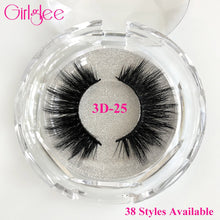 Load image into Gallery viewer, Natural Mink Eyelashes 3D Mink Lashes Long Thick False Lashes Dramatic Volume Eyelash Extension Girlglee Hand Made Makeup Lashes