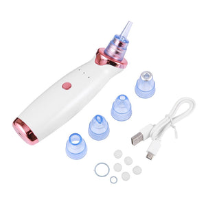 Rechargeable Vacuum Blackhead Remover Facial Vacuum Pore Cleaner Nose Acne Facial Skin Care Beauty Suction Device