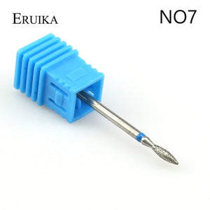 ERUIKA 29 Types Diamond Rotate Nail Drill Bit Electric Milling Burr Cuticle Clean Cutter for Manicure Machine Nail Files Tools