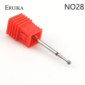 ERUIKA 29 Types Diamond Rotate Nail Drill Bit Electric Milling Burr Cuticle Clean Cutter for Manicure Machine Nail Files Tools