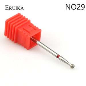ERUIKA 29 Types Diamond Rotate Nail Drill Bit Electric Milling Burr Cuticle Clean Cutter for Manicure Machine Nail Files Tools