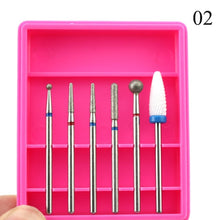Load image into Gallery viewer, ERUIKA 6pcs Ceramic Diamond Nail Drill Set Milling Cutter for Manicure Rotary Burr Clean Bits Electric Machine Art Accessory