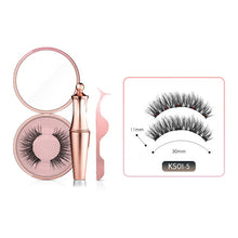 Load image into Gallery viewer, Magnetic False Eyelashes Waterproof Magnetic Eyeliner Handmade Easy to Wear Magnetic Lashes Makeup Lashes kits