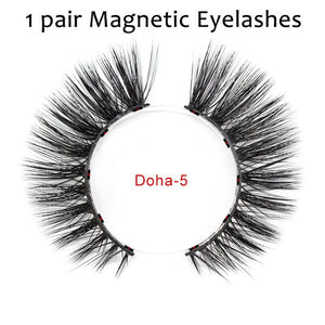 Magnetic False Eyelashes Waterproof Magnetic Eyeliner Handmade Easy to Wear Magnetic Lashes Makeup Lashes kits