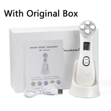 Load image into Gallery viewer, Facial Mesotherapy Electroporation RF Radio Frequency LED Photon Face Lifting Tighten Wrinkle Removal Skin Care Face Massager