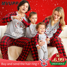 Load image into Gallery viewer, christmas family pajamas set mother daughter father son romper sleepwear dad mom and me matching outfits mommy baby clothes look