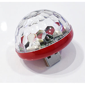 USB Mini Disco Stage Lights Led Xmas Party DJ Karaoke Car Decor Lamp Cellphone Music Control Crystal Magic Ball Colorful Light