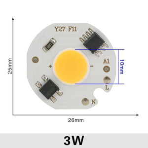 LED COB Chip 10W 20W 30W 50W 220V Smart IC No Need Driver 3W 5W 7W 9W LED Bulb Lamp for Flood Light Spotlight Diy Lighting