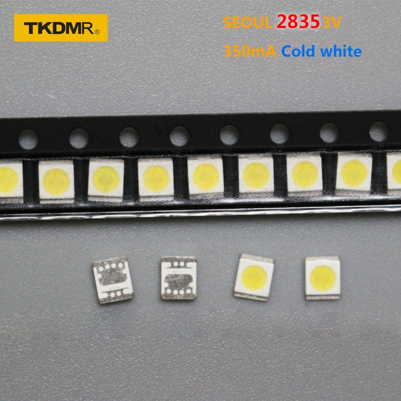 TKDMR 100pcs For SEOUL LED Backlight 1W 3V 3528 2835 131LM Cool white For LED LCD Backlight TV Application LED LCD TV Backlight
