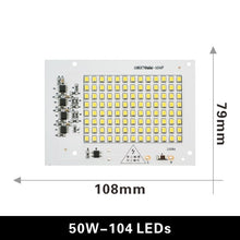 Load image into Gallery viewer, LED Lamp Chip SMD2835 Beads Smart IC 220V Input 10W 20W 30W 50W 100W DIY For Outdoor Floodlight Spotlight Cold White Warm White