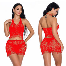 Load image into Gallery viewer, Fantasias Sexy Lace Lingerie Sexy Hot Erotic Costumes Women&#39;s Transparent Sex Underwear Nightwear Female Temptation Sex Clothes