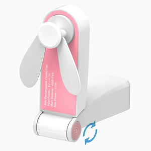 Usb Mini Fold Fans Electric Portable Hold Small Fans Originality Small Household Electrical Appliances Desktop Electric Fan