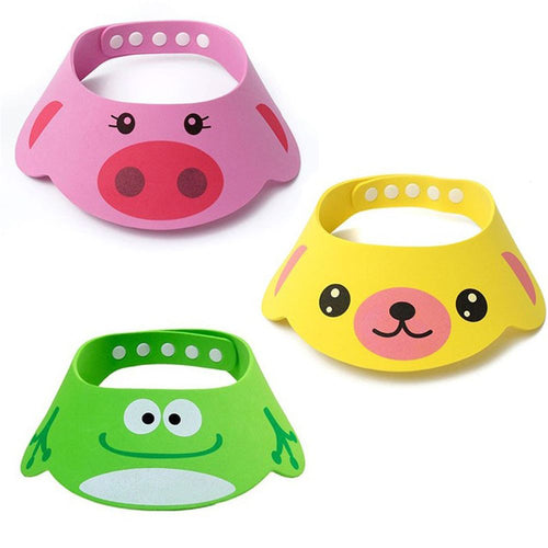 New Arrival Lovely Adjustable Baby Hat Toddler Kids Shampoo Bathing Shower Cap Wash Hair Visor Caps For Baby Care