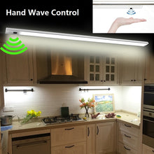 Load image into Gallery viewer, LED Hand Wave Under Cabinet Light Infrared Sensor Rigid Strip Bar Light Kitchen Lights Bathroom lamp night lamps home Decoration
