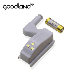 Goodland LED Under Cabinet Light Universal Wardrobe Light Sensor Led Armario With Battery Night Lamp For Kitchen Cupboard Closet