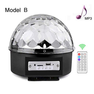 9 Colors Bluetooth MP3 Led Disco Light Ball Party Light Rotating Stage Lamp DJ Projector Laser Music Play Soundlights Disco Lamp