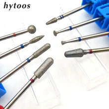 Load image into Gallery viewer, HYTOOS 25 Types Hot Diamond Nail Drill Bit 3/32&quot; Rotary Cuticle Burr Manicure Cutters Drill Accessories Nail Art Tools Mills