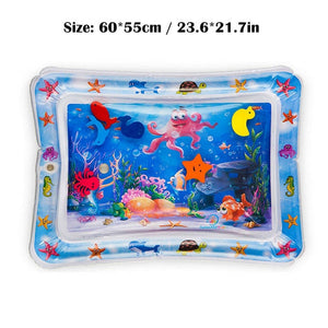 Inflatable Infants Tummy Time Activity Mat Baby Play Water Mat Toys for Kids Mat Summer Swimming Beach Pool Game Baby Gyms Mat
