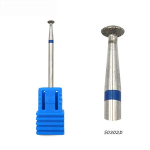 HYTOOS 11 Type Diamond Nail Drill Bit 3/32" Rotary Burr Manicure Cutters Electric Drill Accessories Nail Mills Tool