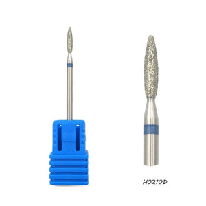 HYTOOS 25 Types Hot Diamond Nail Drill Bit 3/32" Rotary Cuticle Burr Manicure Cutters Drill Accessories Nail Art Tools Mills