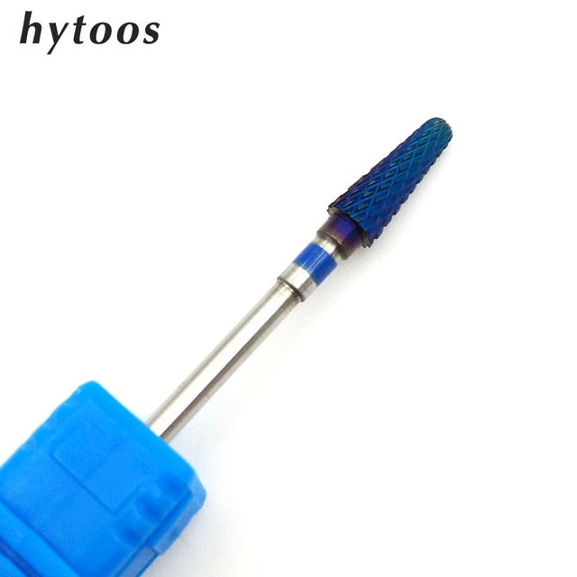 HYTOOS Blue & Rainbow Nail Drill Bit 3/32