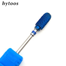 Load image into Gallery viewer, HYTOOS Blue &amp; Rainbow Nail Drill Bit 3/32&quot; Tungsten Carbide Burrs Manicure Bits Drill Accessories Milling Cutter Nail Art Tools