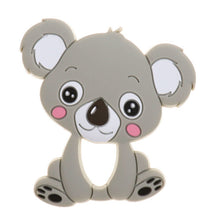 Load image into Gallery viewer, Unicorn Silicone Baby Teether Cartoon Animal Mordedor BPA Free Rodents Teething Necklace DIY Shower Gifts Koala Penguin Owl Fox