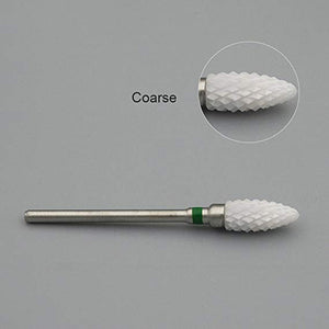 KADS Ceramic Diamond Nail Drill Bit Milling Cutter 3/32" Electric Nail Rotary Burr Cuticle Manicure Pedicure Drill Bit Tool