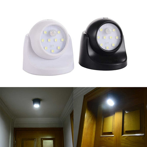 9 Lamp Beads LED Wall Lights Motion Sensor Night Light 360 Degree Rotation Wireless Auto PIR IR Infrared Detector Security Lamp