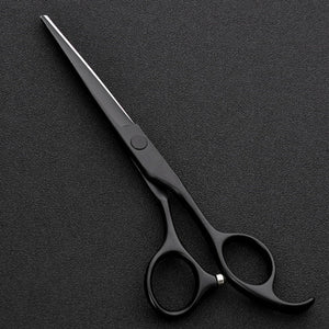 professional japan 440 steel 6 inch black hair scissors set cutting barber salon haircut thinning shears hairdressing scissors