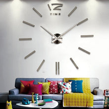 Load image into Gallery viewer, sale wall clock watch clocks 3d diy acrylic mirror stickers Living Room Quartz Needle Europe horloge free shipping