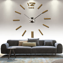 Load image into Gallery viewer, sale wall clock watch clocks 3d diy acrylic mirror stickers Living Room Quartz Needle Europe horloge free shipping