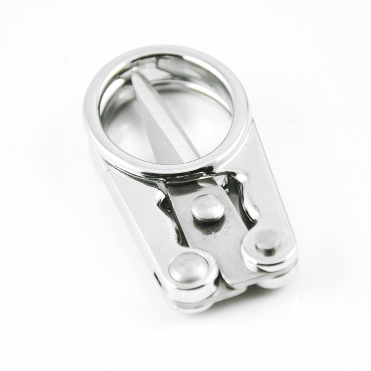 stainless steel folding scissors high quality foldable portable pocket travel scissor