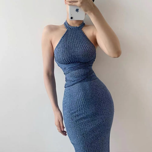 summer clothes sexy bodycon dress club outfits for women birthday 2021 elegantes prom dresses long dresses backless blue dress