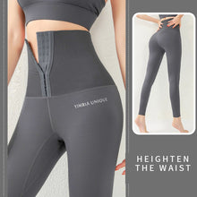 Load image into Gallery viewer, uper High Waist European And American Large Size Breasted Waist Fitness Pants Women&#39;s Hip High Waist Sports Tight Yoga Pants