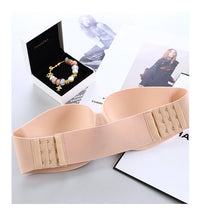 Load image into Gallery viewer, wireless women fashion size d soft black seamless lingerie strapless invisible sexy bralette bra push up oversize