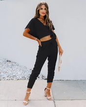 Load image into Gallery viewer, women&#39;s sets long pants sets elegant office ladies casual two pieces sets Pullover V-Neck casual women clothing